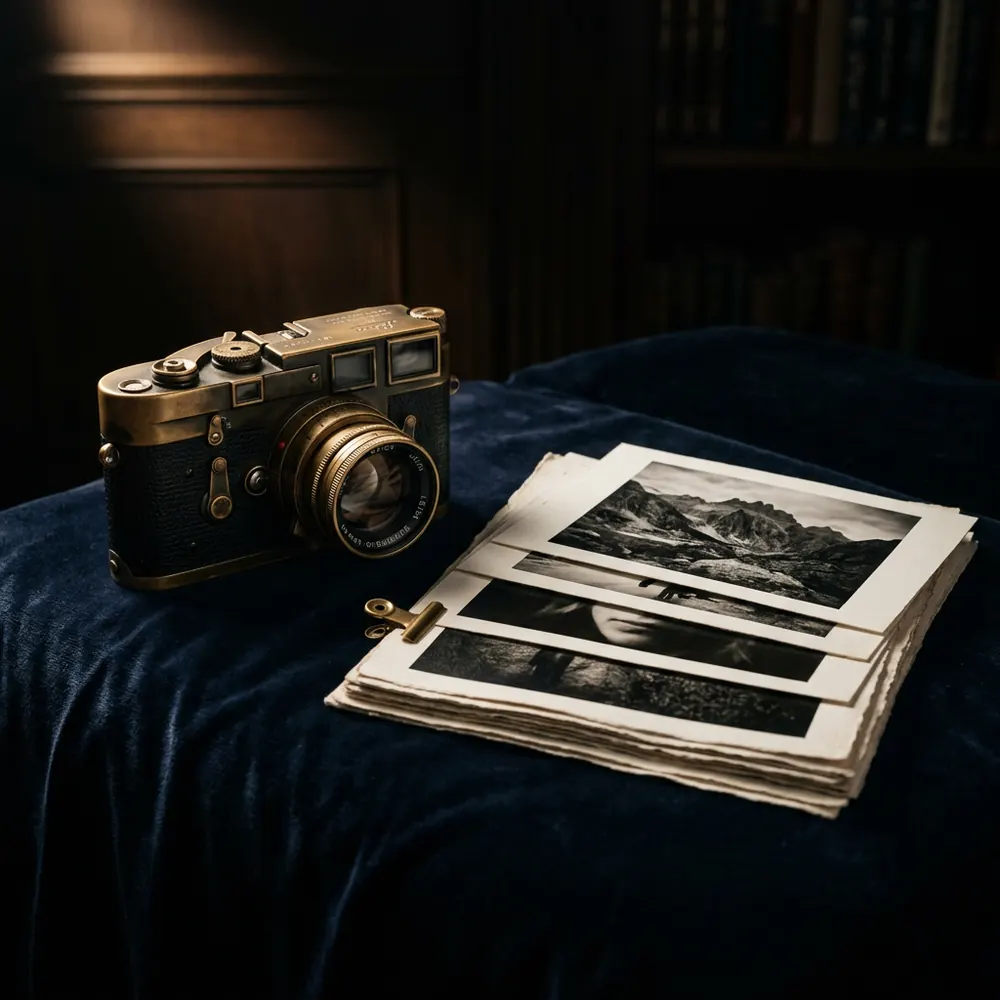 Detajl: fotografska oprema.